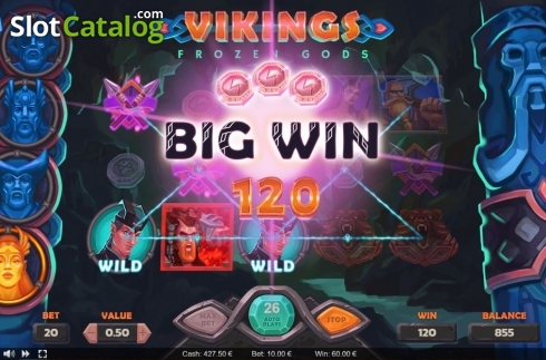 Big Win. Vikings Frozen Gods slot