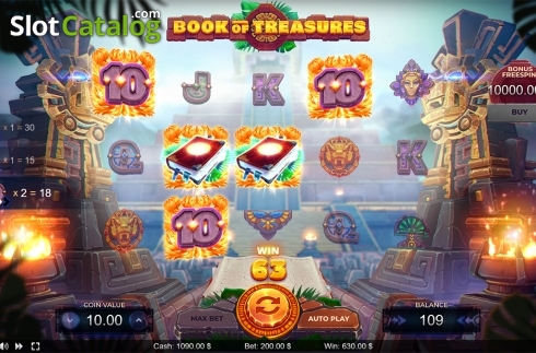 Win screen 4. Book of Treasures (Thunderspin) slot