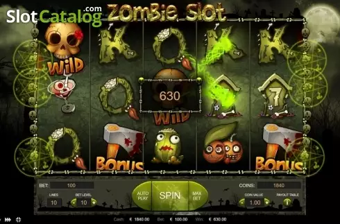 Ekran3. Zombie Slot (Thunderspin) yuvası
