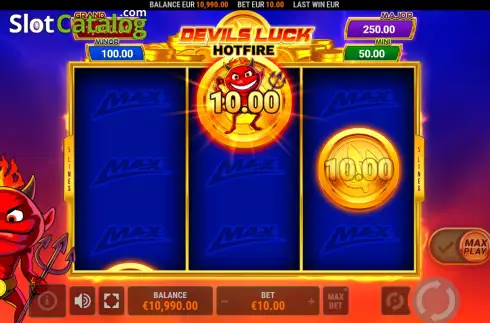 Ekran3. Devil's Luck Hotfire yuvası