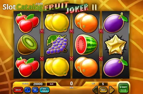 Reels screen. Fruit Joker II slot
