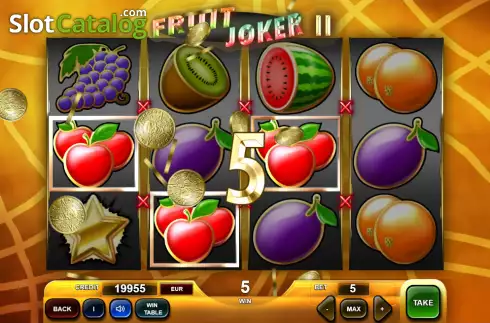 Win screen. Fruit Joker II slot