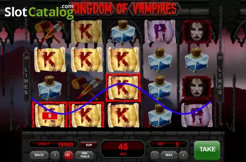 Schermo3. Kingdom of Vampires slot