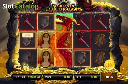 Win screen. Secrets of The Dragons slot
