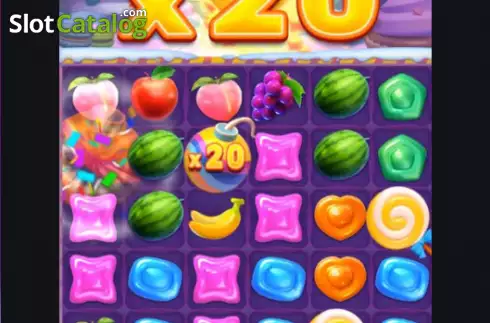 Features screen 3. Candy Rush slot