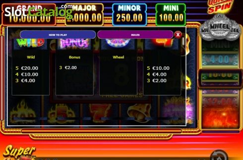 Paytable 2. Super Hot 7s Quick Spin (Ainsworth) slot