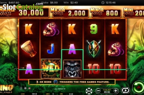 Win Screen 2. King of the Jungle (Ainsworth) slot