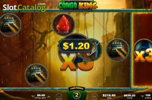 Free Spins 3. Congo King Quad Shot slot