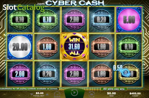 Win screen 2. Cyber Cash slot