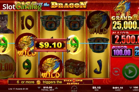 Win screen 2. Rise of the Dragon slot