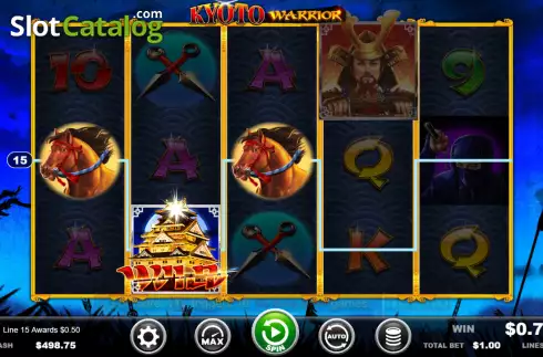 Win screen 2. Kyoto Warrior slot