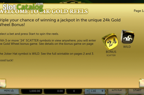 画面7. 24K Gold Reels カジノスロット