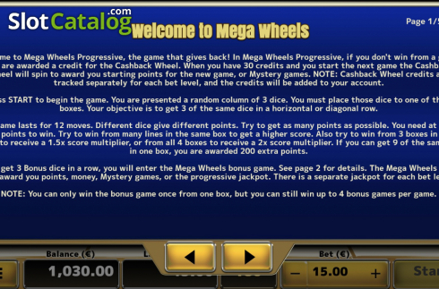 Captura de tela8. Mega Wheels (Air Dice) slot