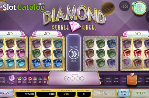Win Screen 2. Diamond Double Wheel slot