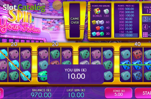 Win Screen. Spin Your Fortune slot