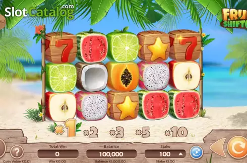 Game screen. Fruit Shifter slot