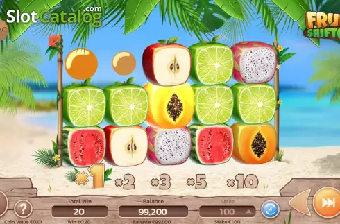 Win screen. Fruit Shifter slot