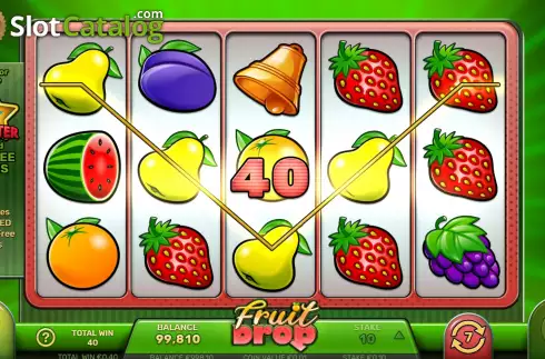 Win screen 2. Fruit Drop slot