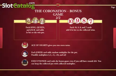 Bonus Game screen 2. Ruler's Crown slot