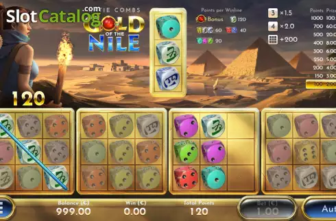 Win screen. Katie Combs Gold of the Nile slot