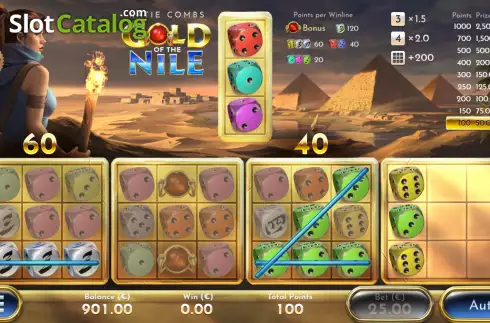 Win screen 2. Katie Combs Gold of the Nile slot