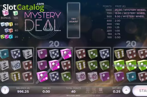 Win screen 2. Mystery Deal slot