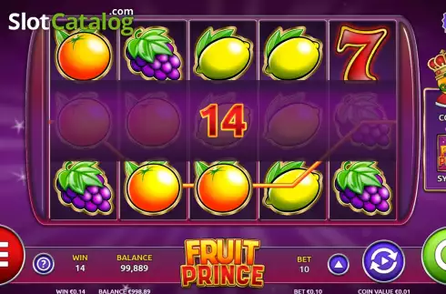 Win screen. Fruit Prince slot