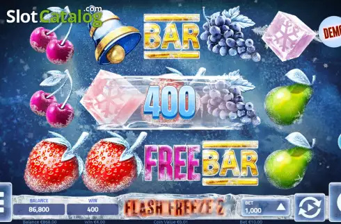 Win screen 2. Flash Freeze 2 slot