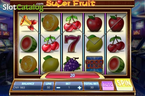 Οθόνη4. Super Fruit (Aiwin Games) Κουλοχέρης 