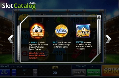 Skärmdump8. Football Frenzy (Aiwin Games) slot