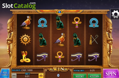 画面2. Pharaos Treasure (Aiwin Games) カジノスロット