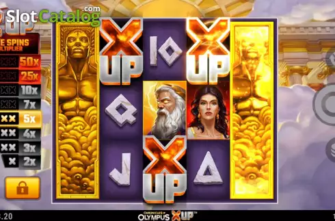 Reels Screen 3. Chronicles of Olympus X UP slot