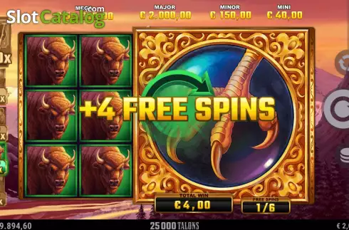 Free Spins 3. 25000 Talons slot