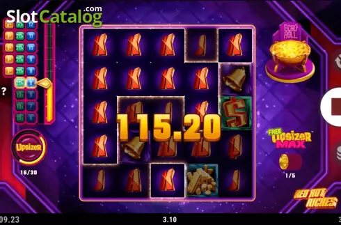 Win Screen 3. Red Hot Riches slot