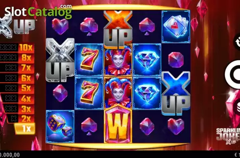 Game Screen. Sparkling Joker X UP slot