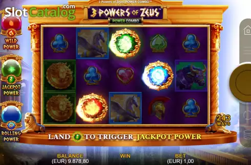 画面7. 3 Powers of Zeus: Power Combo カジノスロット