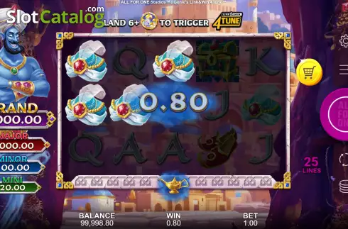 Pantalla4. Genie's Link&Win 4Tune Tragamonedas 