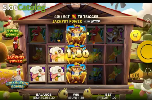 Win Screen 2. Chickenville Power Combo slot