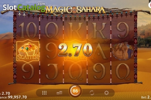 Skärmdump3. Magic of Sahara slot