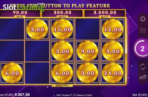 Hold and Win 2. 6 Tokens of Gold slot