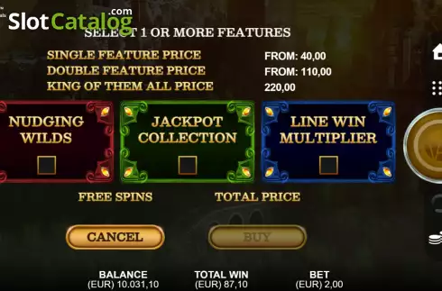 Schermo6. Kings of Crystals slot