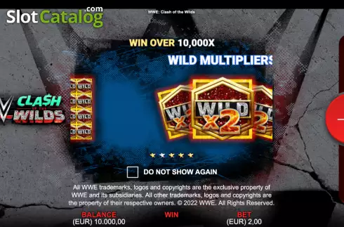 Schermo2. WWE: Clash of the Wilds slot