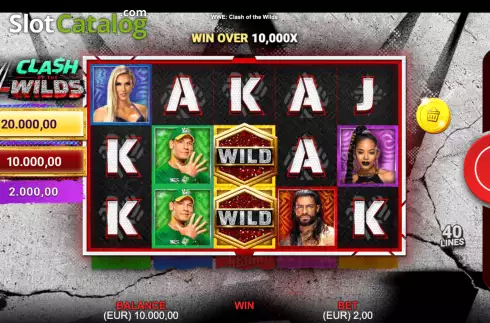 Reels Screen. WWE: Clash of the Wilds slot