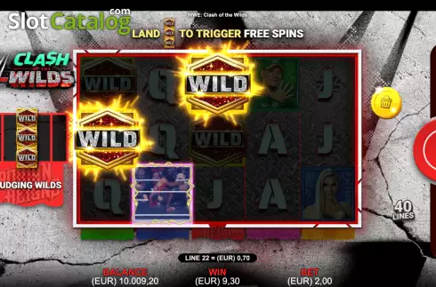 Win Screen. WWE: Clash of the Wilds slot