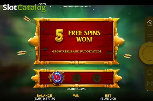 Free Spins 1. Chests of Gold Power Combo slot