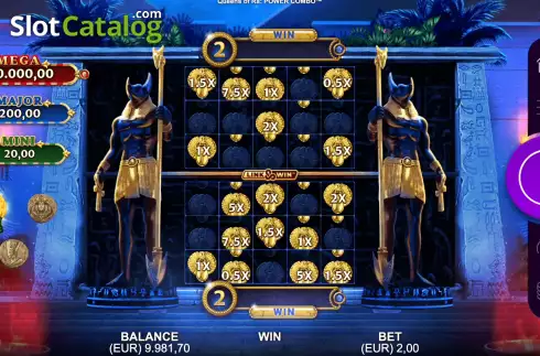 Free Spins 2. Queens of Ra Power Combo slot