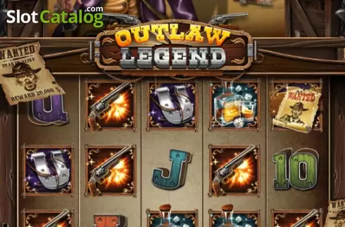 Game Screen. Outlaw Legend slot