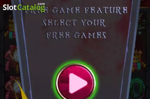 Free Game Feature Win Screen. Princess Vs Zombie slot