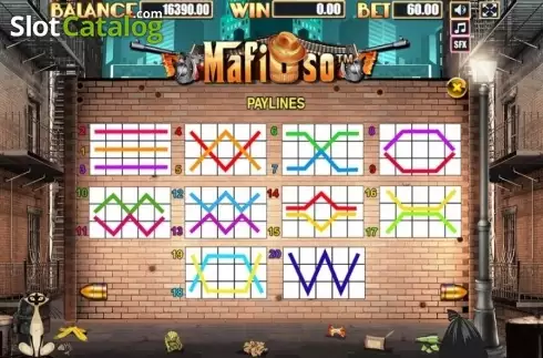 Bildschirm6. Mafioso (Allbet Gaming) slot