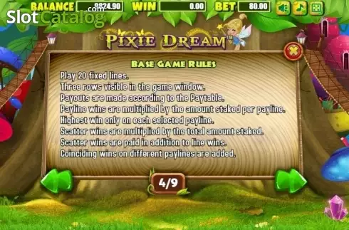 Bildschirm7. Pixie Dream slot